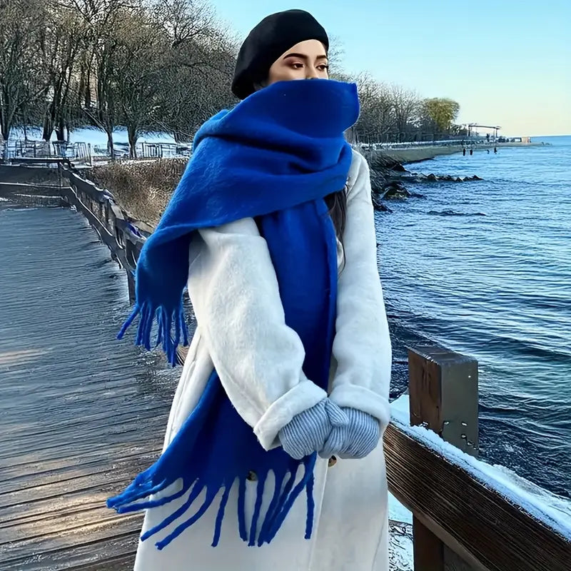 Écharpe Bleu Électrique