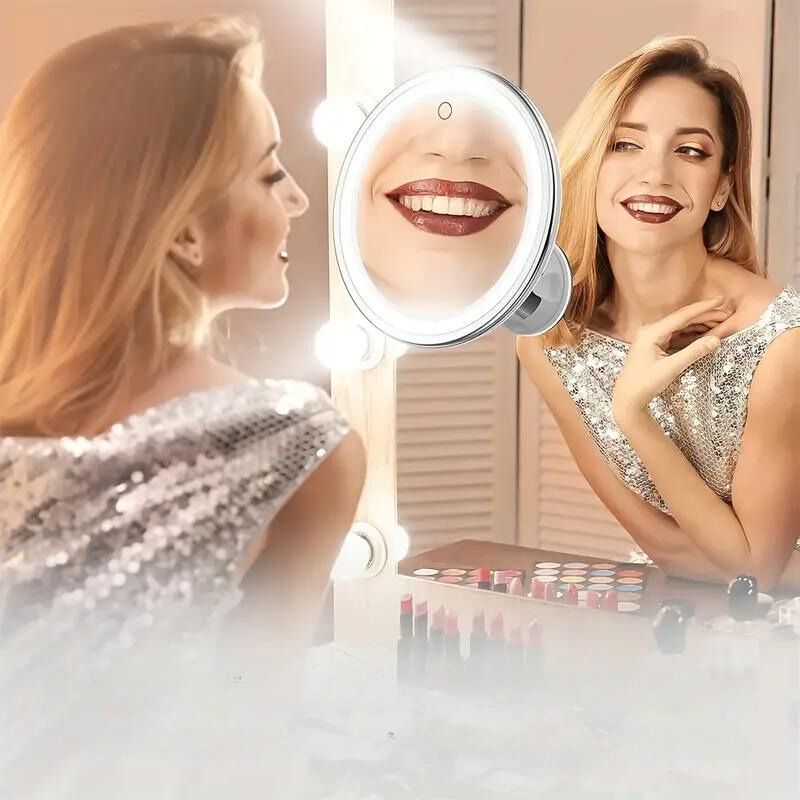 Miroir Grossissant lumineux à ventouse