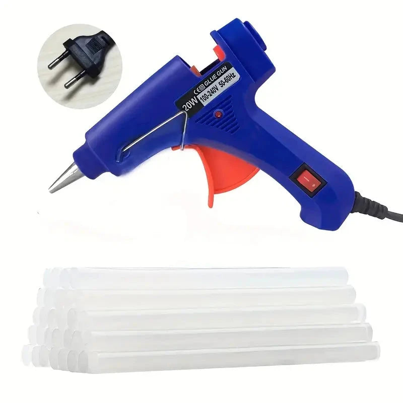 Pistolet à colle + 20 batons de colle