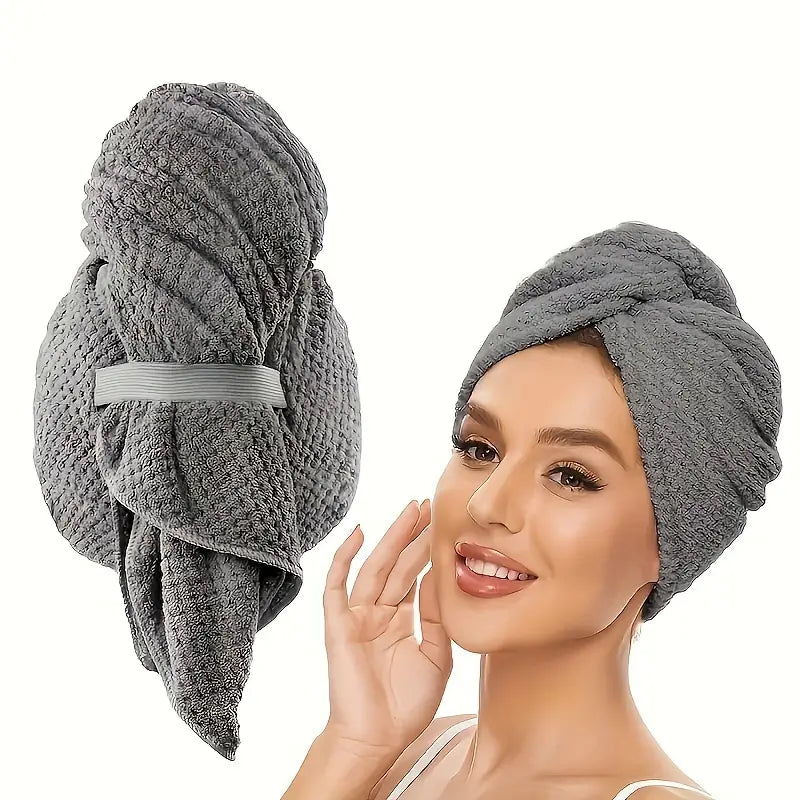 Serviette pour cheveux en microfibre